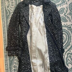 Banana Republic Black and White Trench Coat